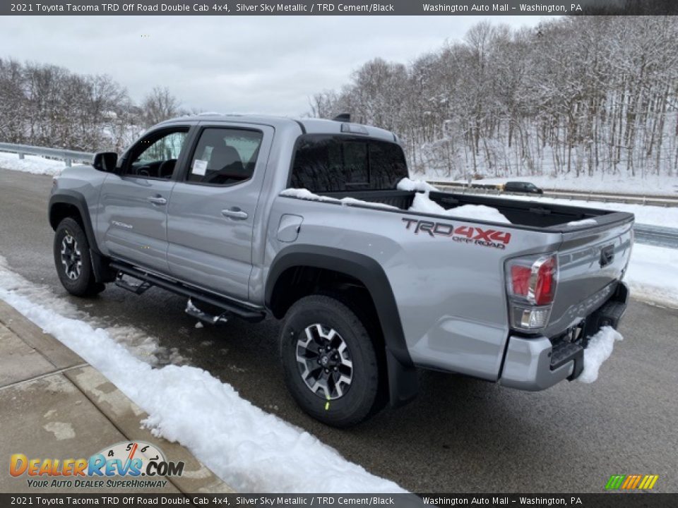 2021 Toyota Tacoma TRD Off Road Double Cab 4x4 Silver Sky Metallic / TRD Cement/Black Photo #2