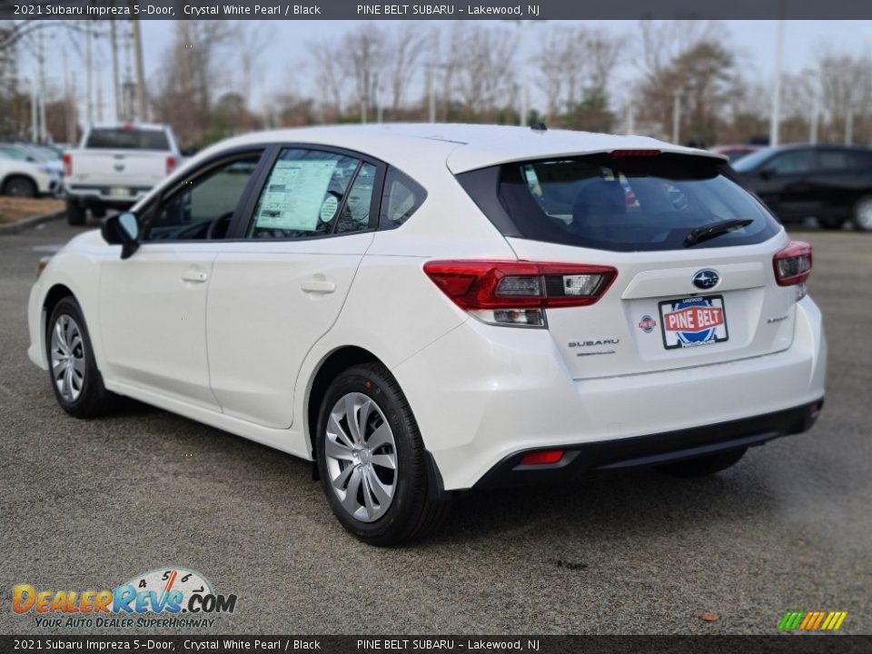 2021 Subaru Impreza 5-Door Crystal White Pearl / Black Photo #6