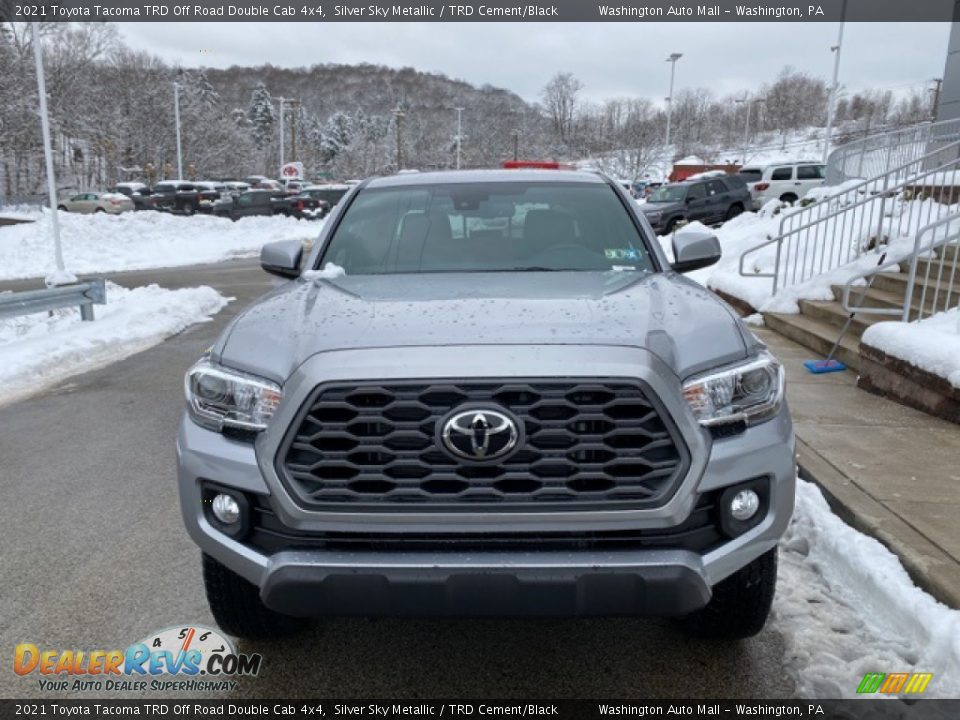 2021 Toyota Tacoma TRD Off Road Double Cab 4x4 Silver Sky Metallic / TRD Cement/Black Photo #11