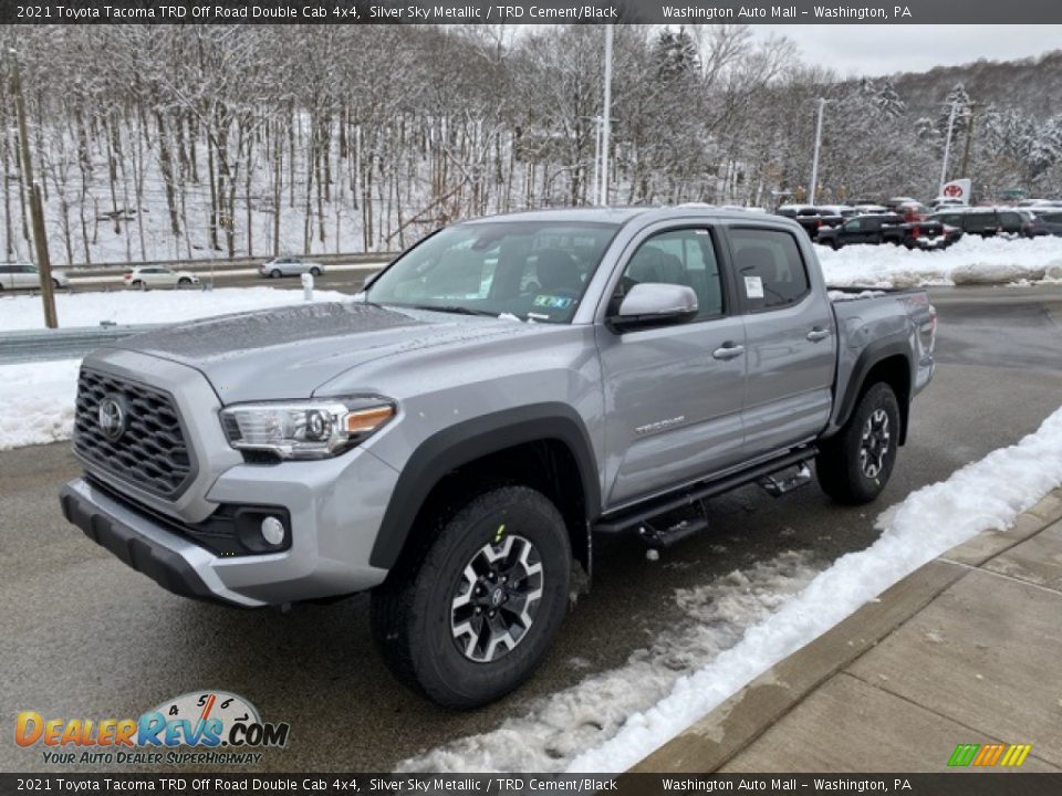 2021 Toyota Tacoma TRD Off Road Double Cab 4x4 Silver Sky Metallic / TRD Cement/Black Photo #12