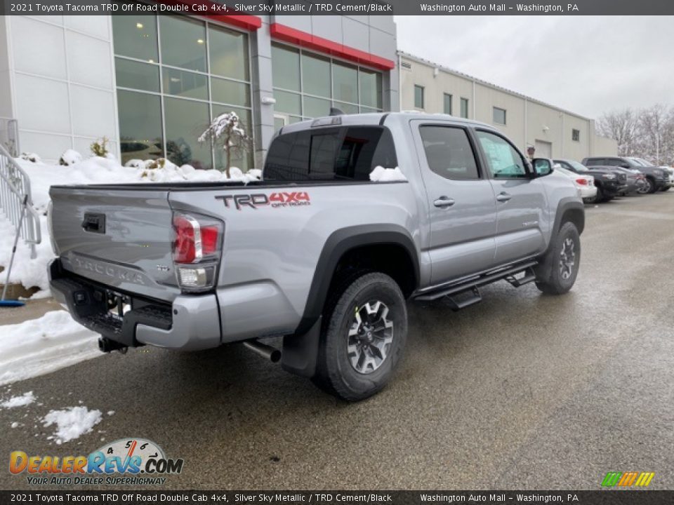 2021 Toyota Tacoma TRD Off Road Double Cab 4x4 Silver Sky Metallic / TRD Cement/Black Photo #13