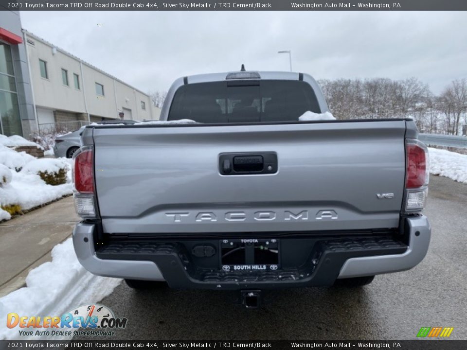 2021 Toyota Tacoma TRD Off Road Double Cab 4x4 Silver Sky Metallic / TRD Cement/Black Photo #14