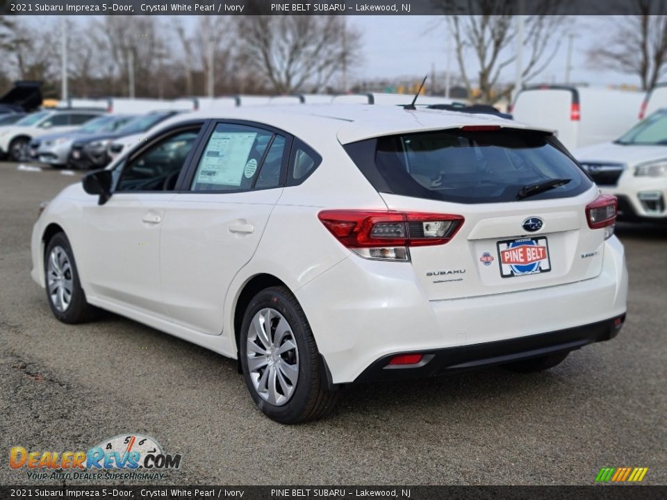 2021 Subaru Impreza 5-Door Crystal White Pearl / Ivory Photo #6