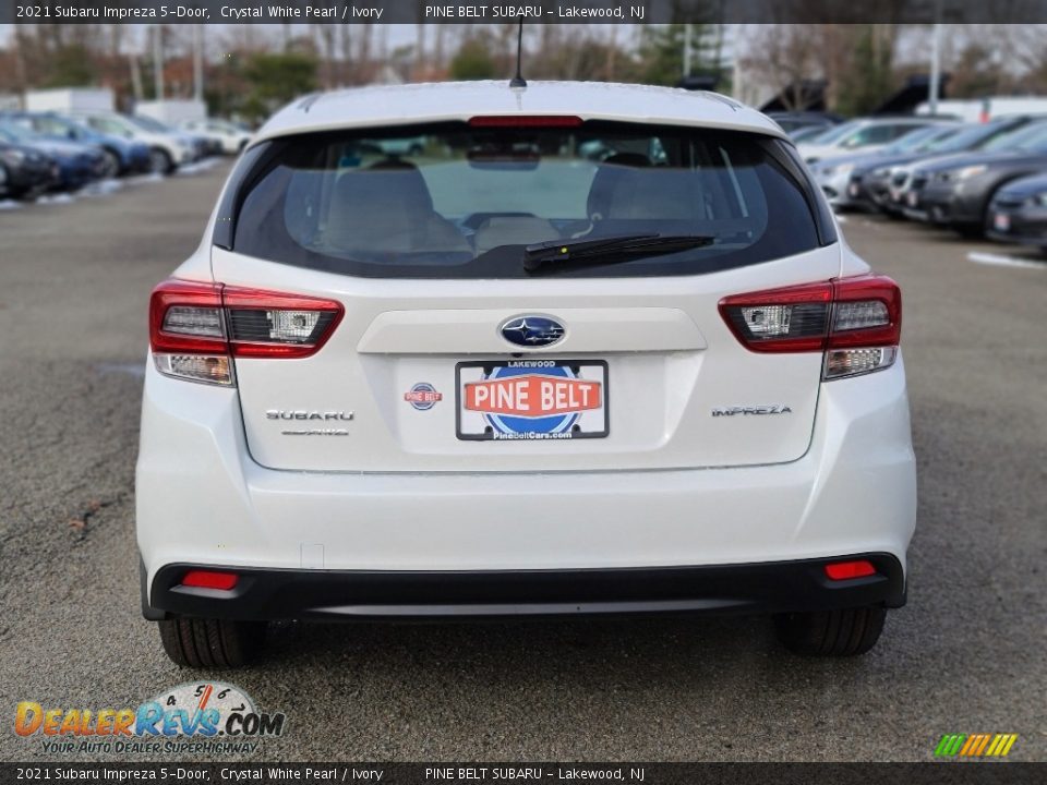 2021 Subaru Impreza 5-Door Crystal White Pearl / Ivory Photo #7