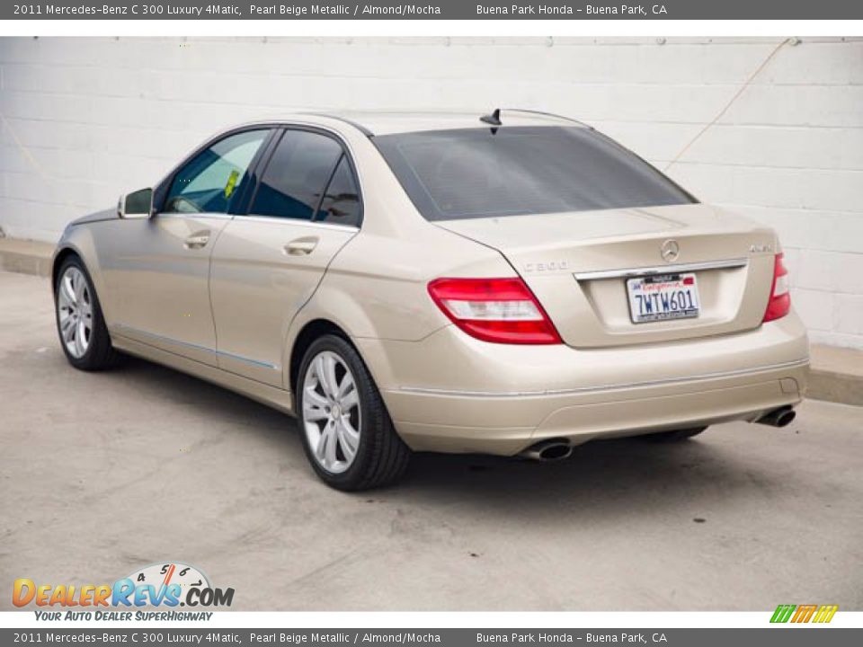 2011 Mercedes-Benz C 300 Luxury 4Matic Pearl Beige Metallic / Almond/Mocha Photo #2