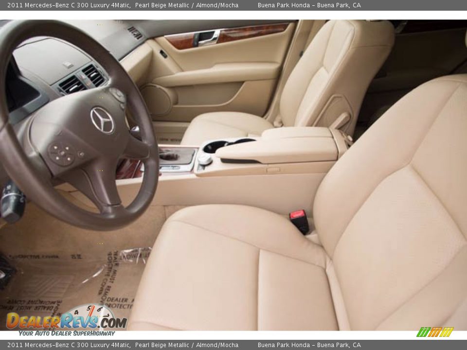 2011 Mercedes-Benz C 300 Luxury 4Matic Pearl Beige Metallic / Almond/Mocha Photo #3