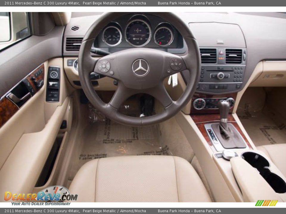 2011 Mercedes-Benz C 300 Luxury 4Matic Pearl Beige Metallic / Almond/Mocha Photo #5