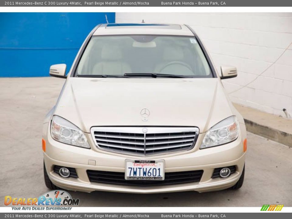 2011 Mercedes-Benz C 300 Luxury 4Matic Pearl Beige Metallic / Almond/Mocha Photo #7