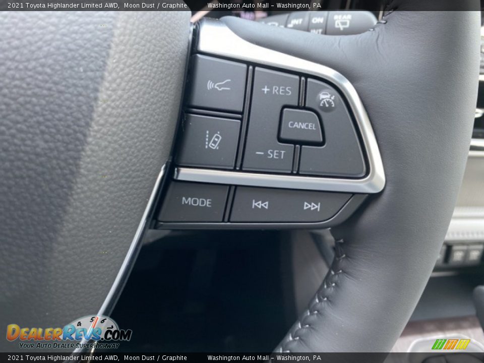 2021 Toyota Highlander Limited AWD Steering Wheel Photo #7