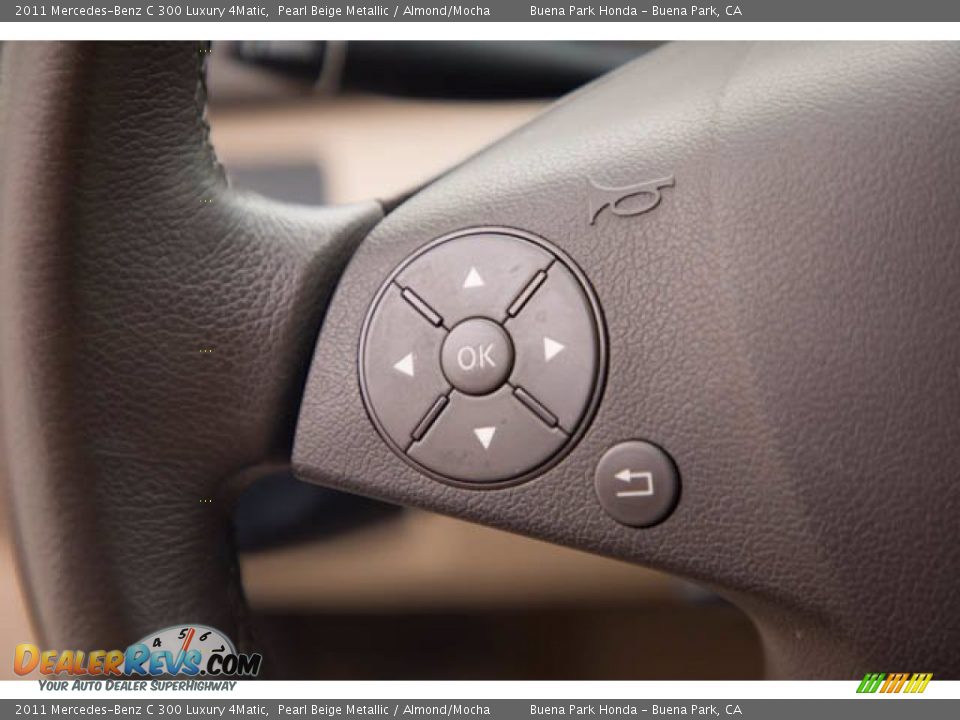2011 Mercedes-Benz C 300 Luxury 4Matic Pearl Beige Metallic / Almond/Mocha Photo #14