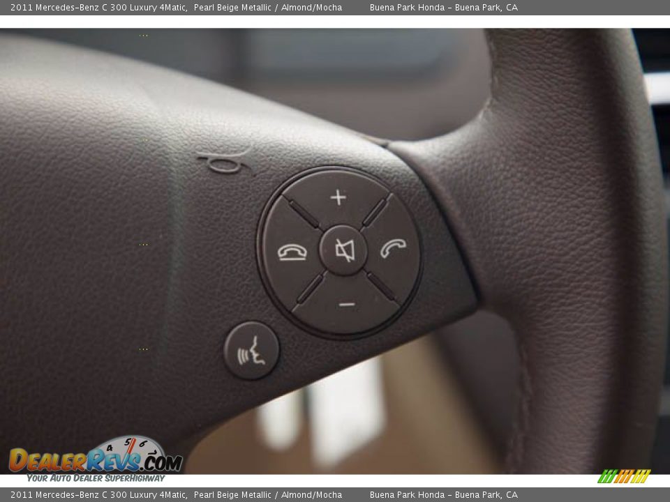 2011 Mercedes-Benz C 300 Luxury 4Matic Pearl Beige Metallic / Almond/Mocha Photo #15