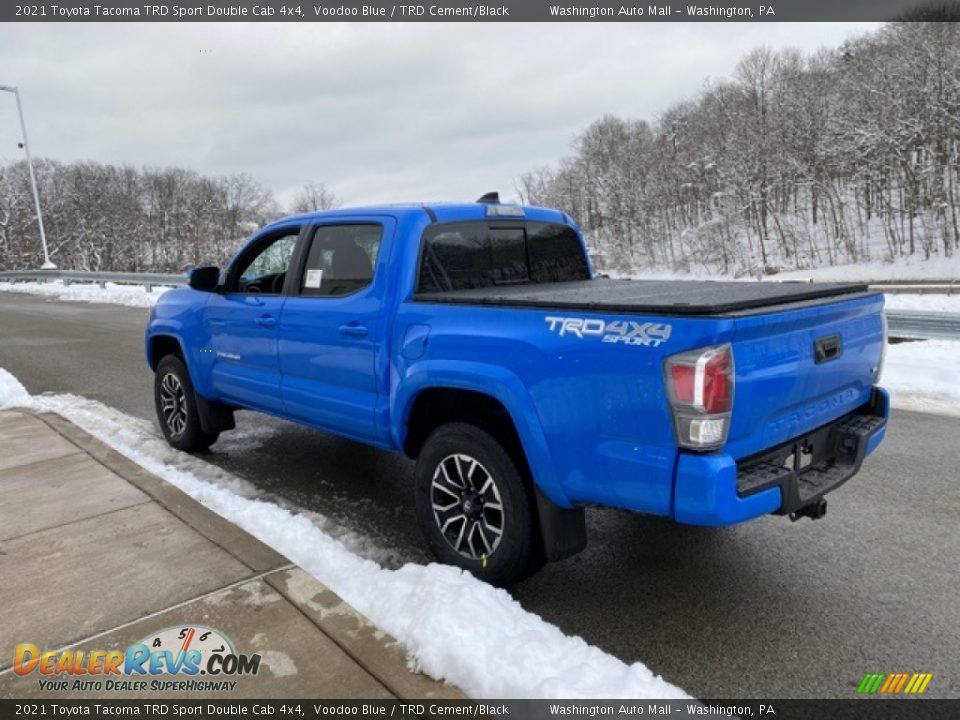 2021 Toyota Tacoma TRD Sport Double Cab 4x4 Voodoo Blue / TRD Cement/Black Photo #2