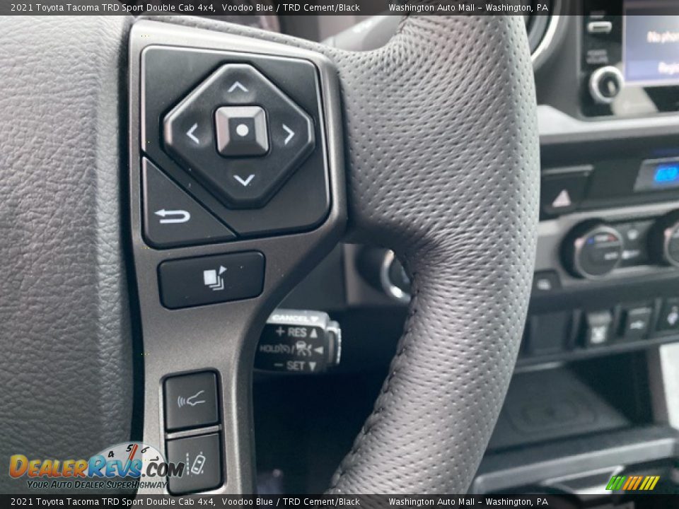 2021 Toyota Tacoma TRD Sport Double Cab 4x4 Steering Wheel Photo #7