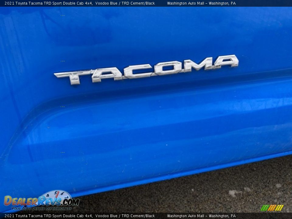 2021 Toyota Tacoma TRD Sport Double Cab 4x4 Voodoo Blue / TRD Cement/Black Photo #26