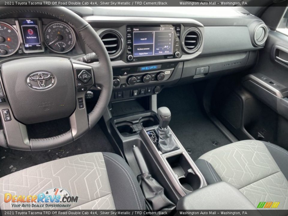 TRD Cement/Black Interior - 2021 Toyota Tacoma TRD Off Road Double Cab 4x4 Photo #3