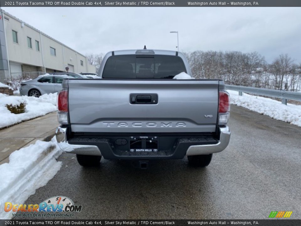 2021 Toyota Tacoma TRD Off Road Double Cab 4x4 Silver Sky Metallic / TRD Cement/Black Photo #14