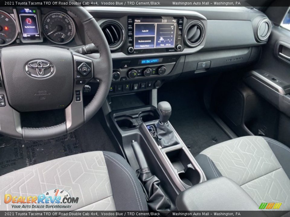 2021 Toyota Tacoma TRD Off Road Double Cab 4x4 Voodoo Blue / TRD Cement/Black Photo #3