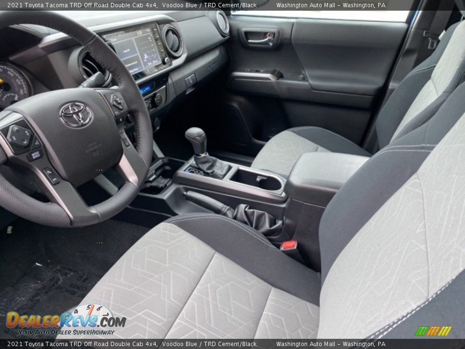 2021 Toyota Tacoma TRD Off Road Double Cab 4x4 Voodoo Blue / TRD Cement/Black Photo #4