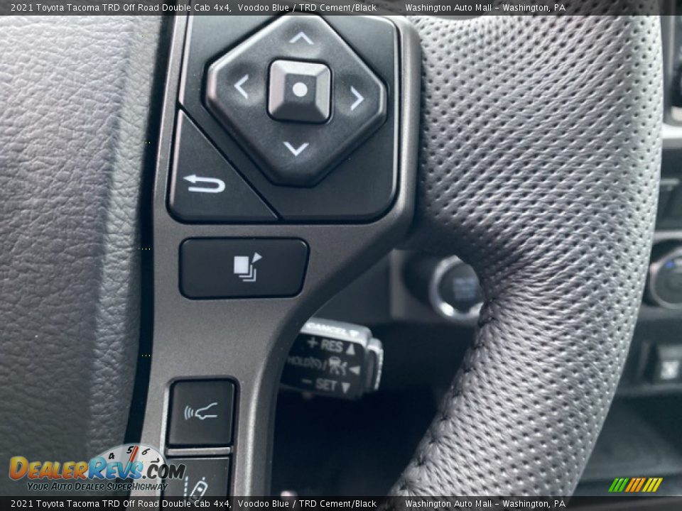 2021 Toyota Tacoma TRD Off Road Double Cab 4x4 Voodoo Blue / TRD Cement/Black Photo #7