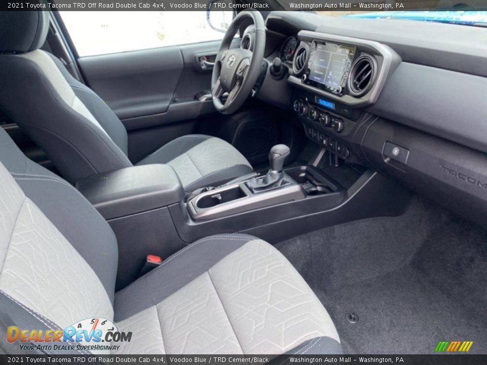 2021 Toyota Tacoma TRD Off Road Double Cab 4x4 Voodoo Blue / TRD Cement/Black Photo #10