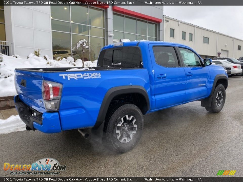 2021 Toyota Tacoma TRD Off Road Double Cab 4x4 Voodoo Blue / TRD Cement/Black Photo #13