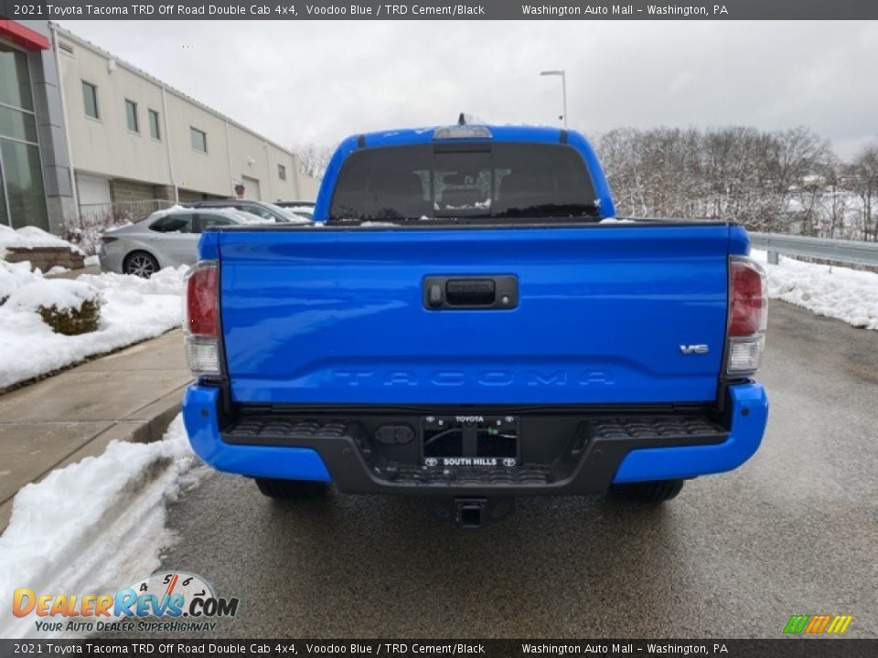 2021 Toyota Tacoma TRD Off Road Double Cab 4x4 Voodoo Blue / TRD Cement/Black Photo #14
