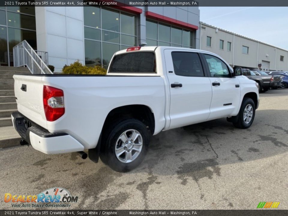 2021 Toyota Tundra SR5 CrewMax 4x4 Super White / Graphite Photo #13