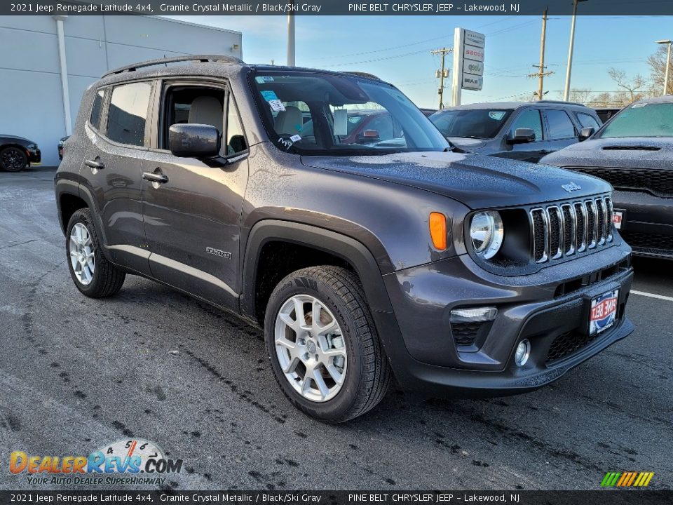 2021 Jeep Renegade Latitude 4x4 Granite Crystal Metallic / Black/Ski Gray Photo #1