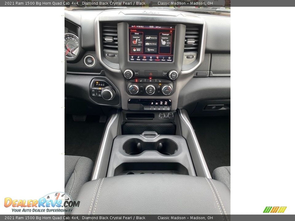 2021 Ram 1500 Big Horn Quad Cab 4x4 Diamond Black Crystal Pearl / Black Photo #6