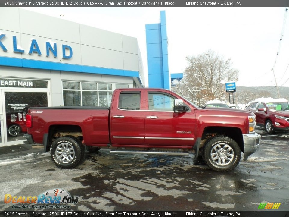 2016 Chevrolet Silverado 2500HD LTZ Double Cab 4x4 Siren Red Tintcoat / Dark Ash/Jet Black Photo #6