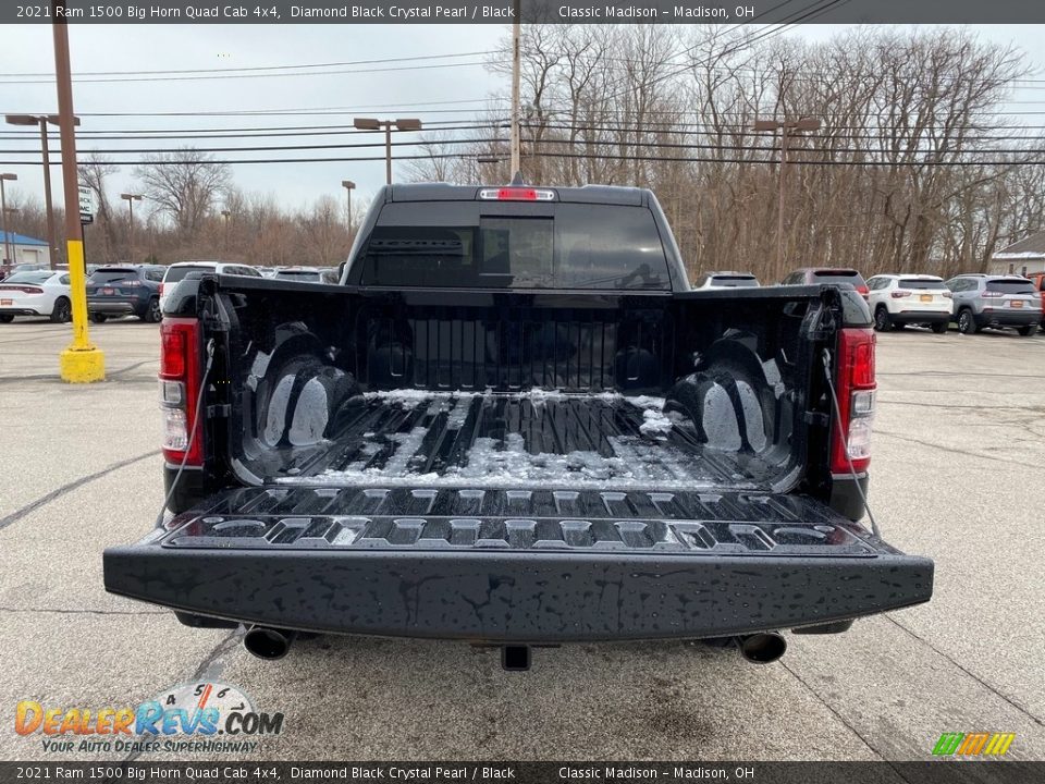 2021 Ram 1500 Big Horn Quad Cab 4x4 Diamond Black Crystal Pearl / Black Photo #11