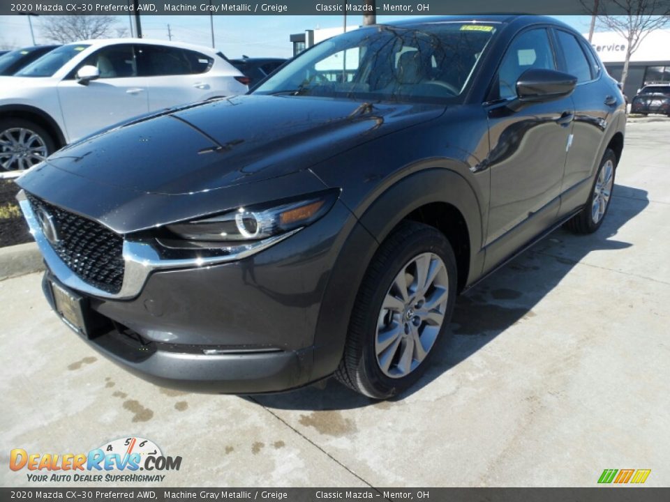 2020 Mazda CX-30 Preferred AWD Machine Gray Metallic / Greige Photo #3