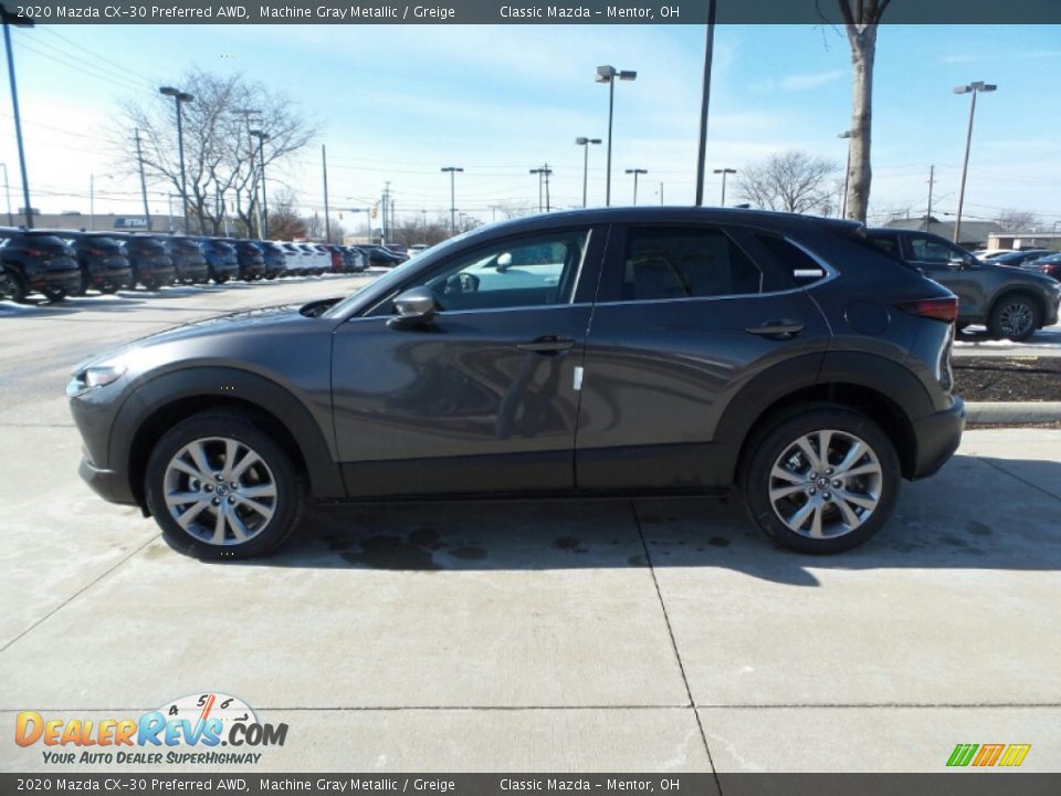 2020 Mazda CX-30 Preferred AWD Machine Gray Metallic / Greige Photo #4