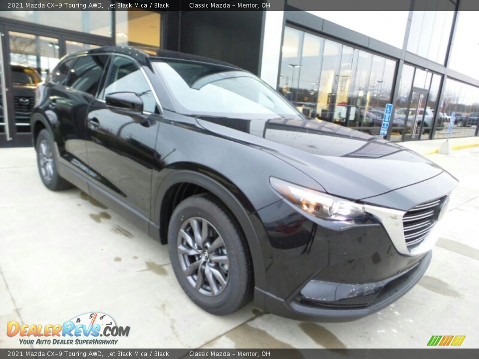 2021 Mazda CX-9 Touring AWD Jet Black Mica / Black Photo #1