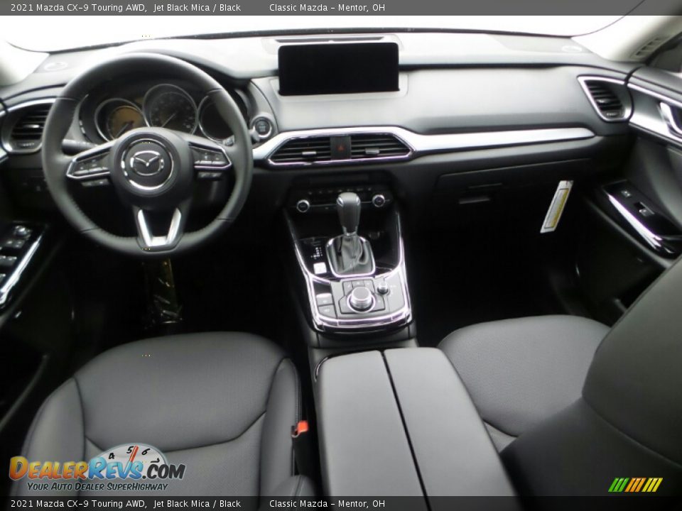 2021 Mazda CX-9 Touring AWD Jet Black Mica / Black Photo #7