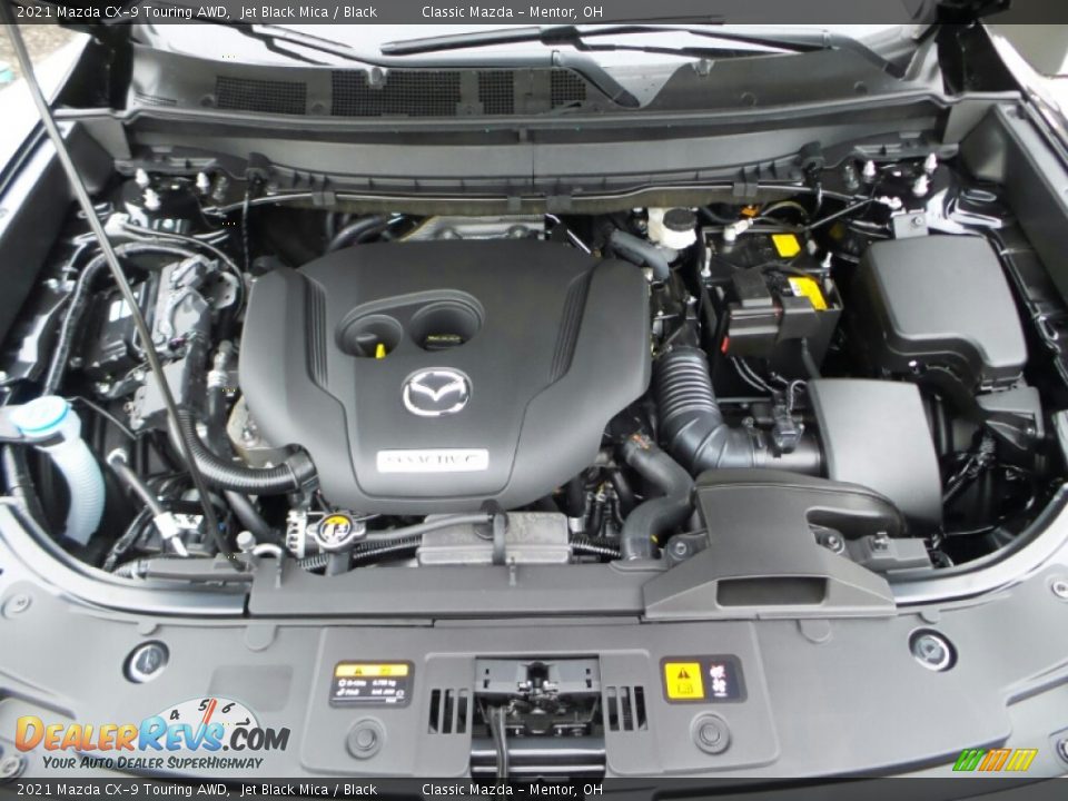 2021 Mazda CX-9 Touring AWD Jet Black Mica / Black Photo #10