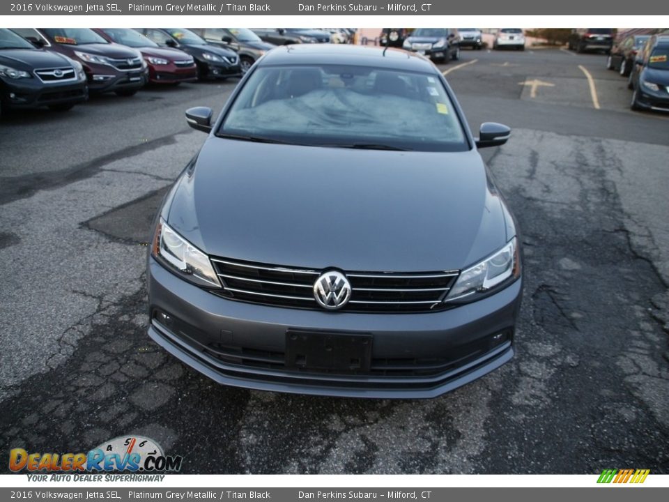 2016 Volkswagen Jetta SEL Platinum Grey Metallic / Titan Black Photo #2