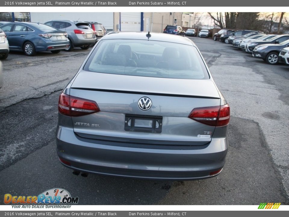 2016 Volkswagen Jetta SEL Platinum Grey Metallic / Titan Black Photo #6