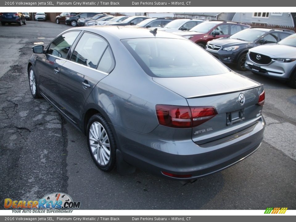 2016 Volkswagen Jetta SEL Platinum Grey Metallic / Titan Black Photo #7