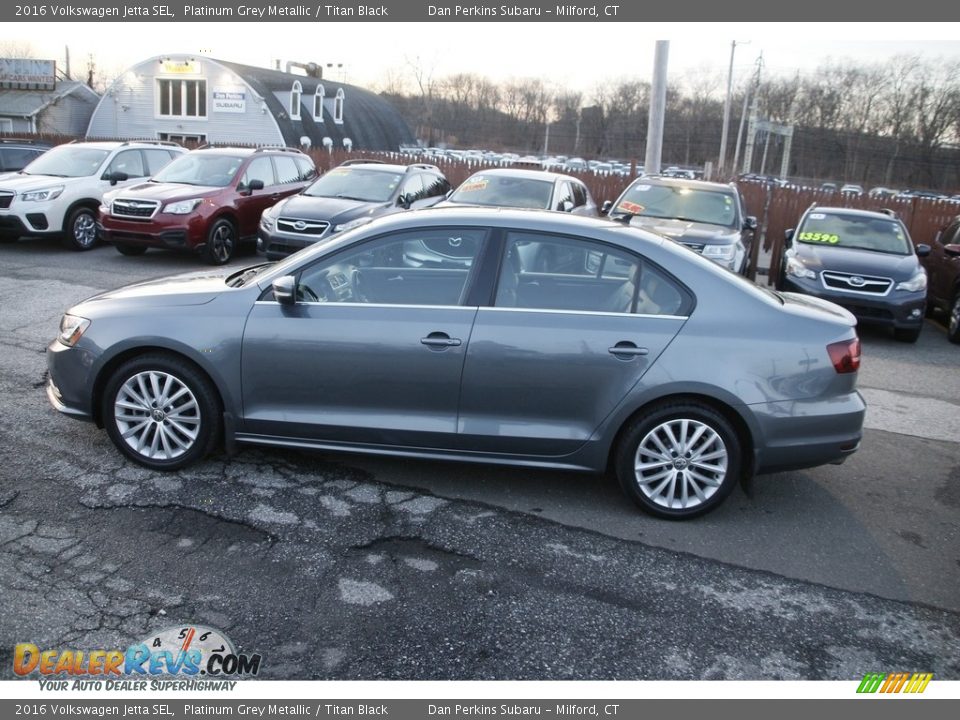 2016 Volkswagen Jetta SEL Platinum Grey Metallic / Titan Black Photo #8