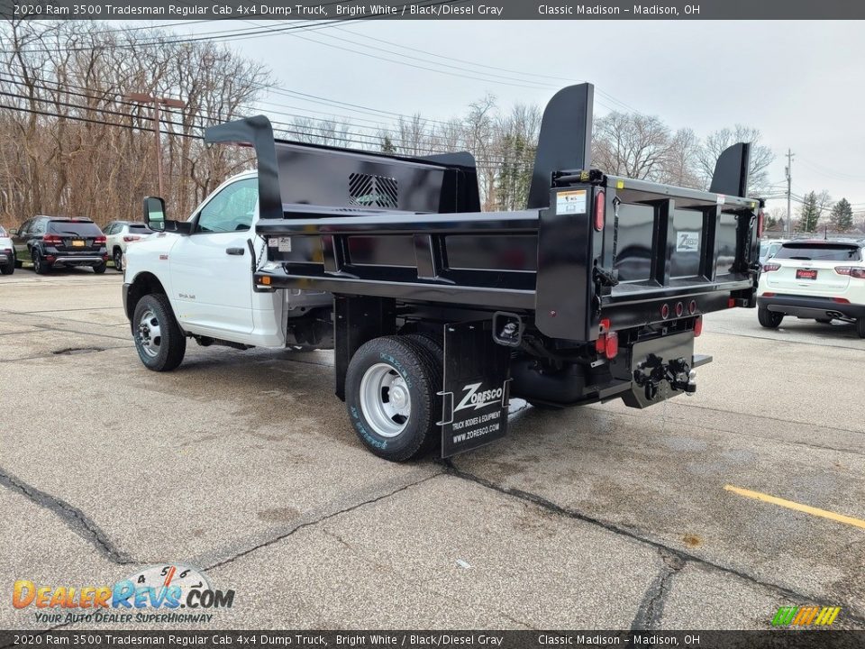 2020 Ram 3500 Tradesman Regular Cab 4x4 Dump Truck Bright White / Black/Diesel Gray Photo #6