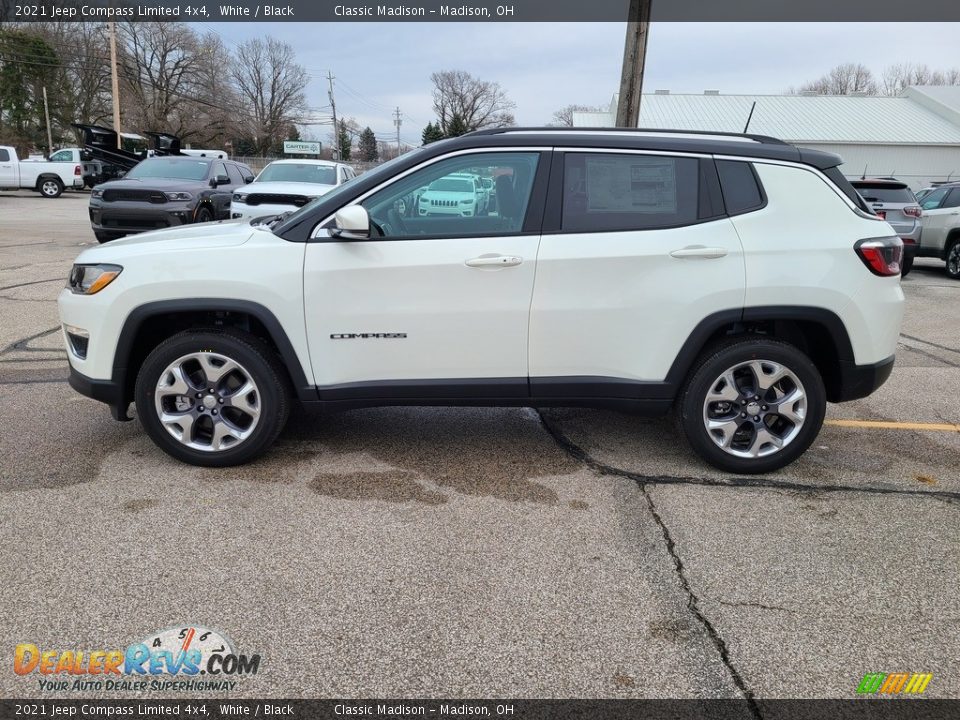 2021 Jeep Compass Limited 4x4 White / Black Photo #8
