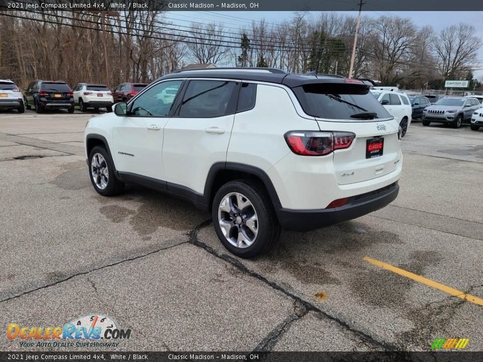 2021 Jeep Compass Limited 4x4 White / Black Photo #9