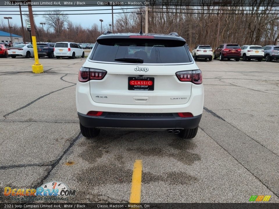 2021 Jeep Compass Limited 4x4 White / Black Photo #10