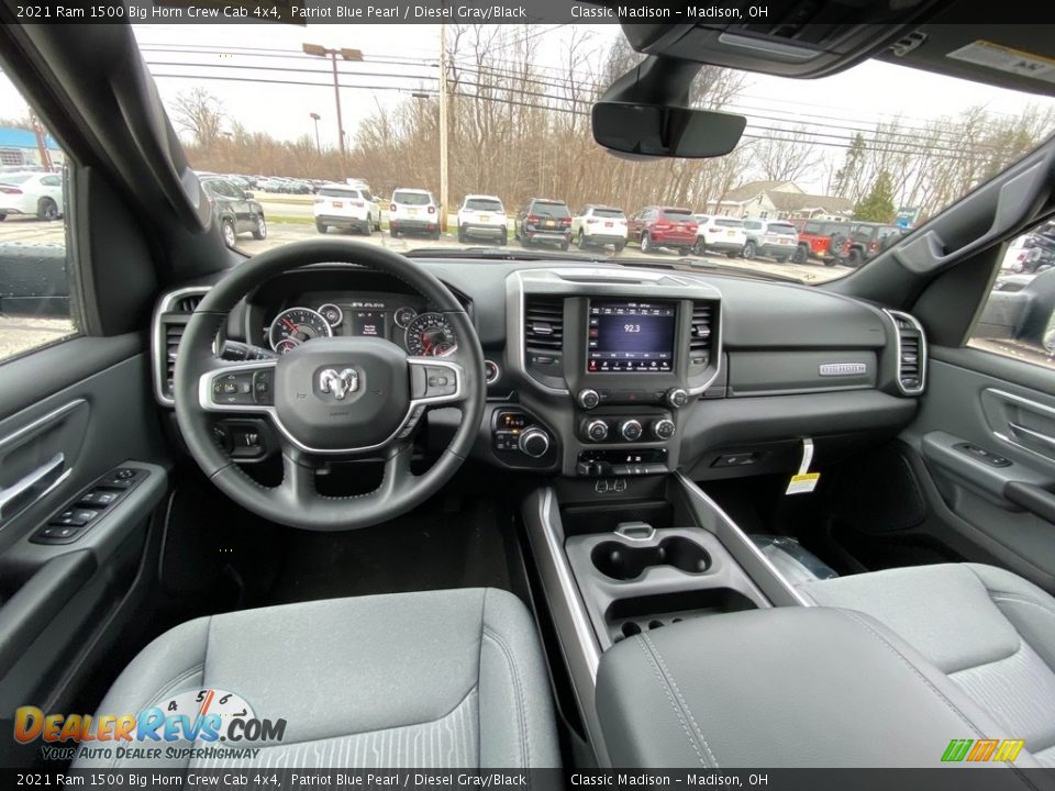 Diesel Gray/Black Interior - 2021 Ram 1500 Big Horn Crew Cab 4x4 Photo #4