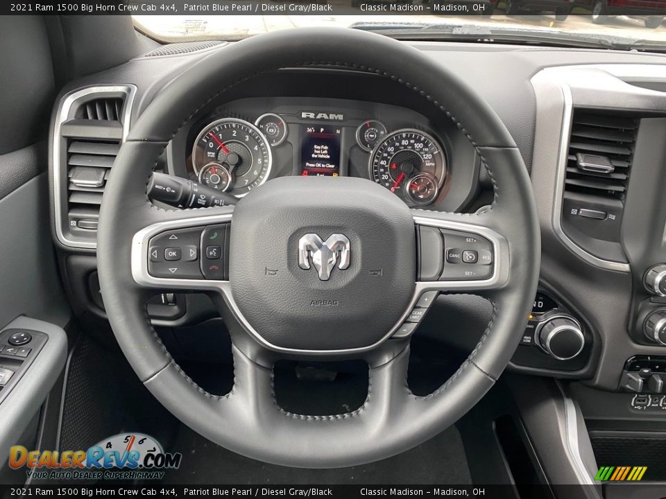 2021 Ram 1500 Big Horn Crew Cab 4x4 Patriot Blue Pearl / Diesel Gray/Black Photo #5