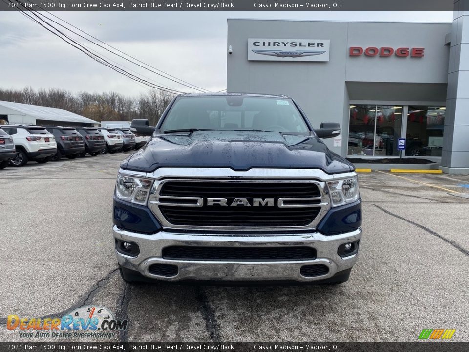 2021 Ram 1500 Big Horn Crew Cab 4x4 Patriot Blue Pearl / Diesel Gray/Black Photo #7