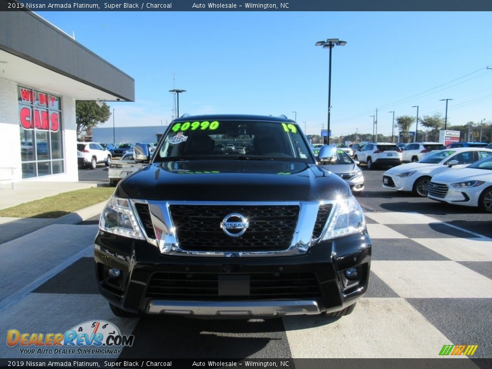 2019 Nissan Armada Platinum Super Black / Charcoal Photo #2