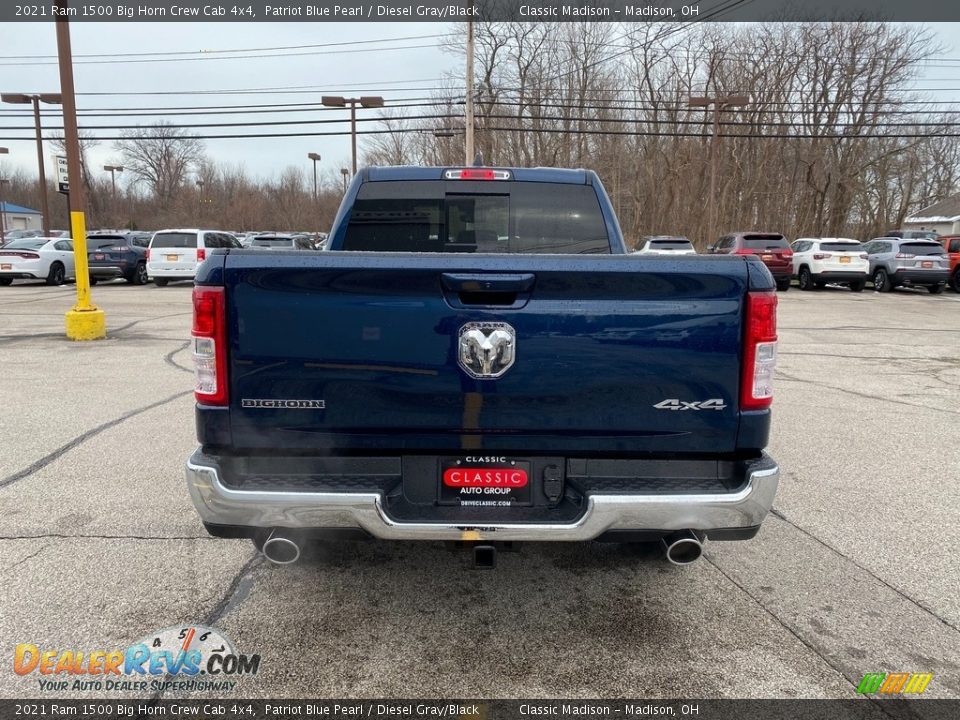 2021 Ram 1500 Big Horn Crew Cab 4x4 Patriot Blue Pearl / Diesel Gray/Black Photo #10