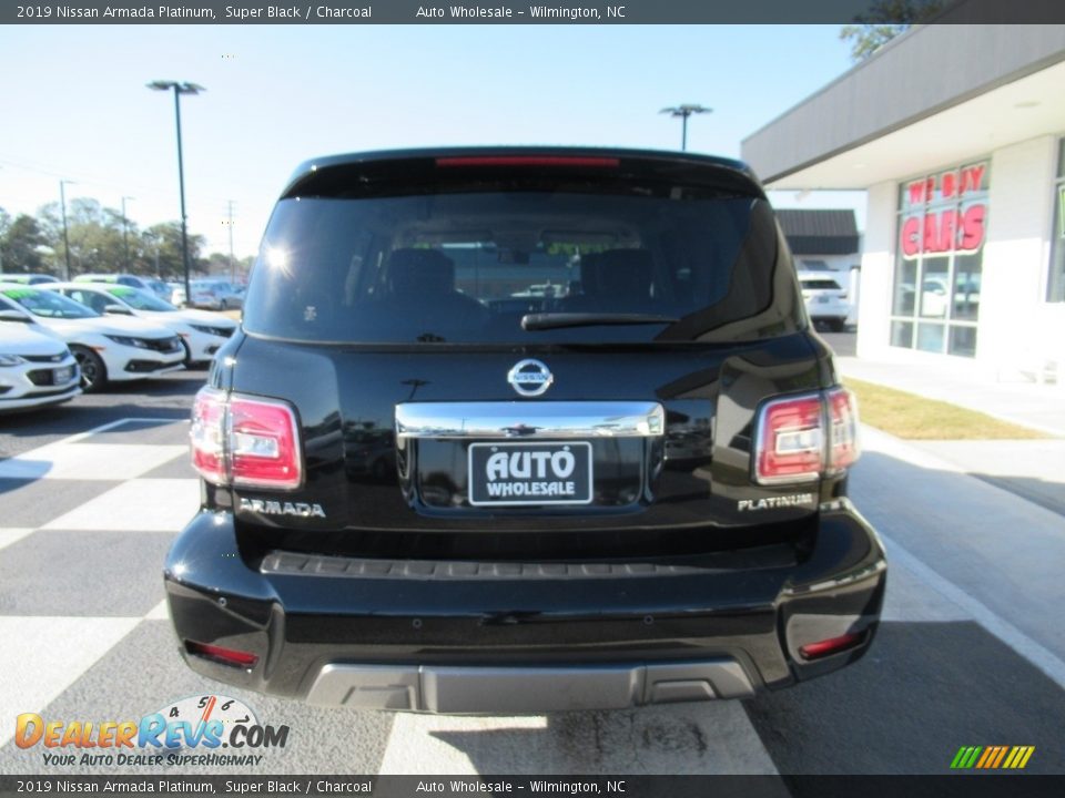 2019 Nissan Armada Platinum Super Black / Charcoal Photo #4